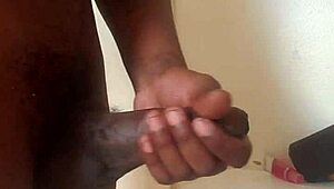 bbc masturbation with monster cock leads to big cum