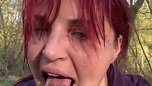 My kinky easter in forest