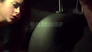 wife fucks guy in car while cuckold drives