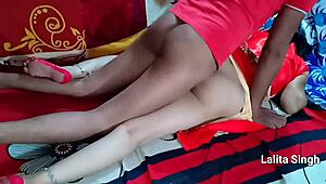 beautiful indian bhabhi gets fucked on bed at wedding ranch.