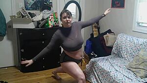 Witness a 40-minute workout challenge, from gym attire to NAKED YOGA.