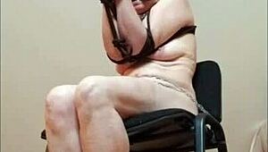 European Homemade BDSM Slut Whore Humiliation Bent Over Sexy Milf Doggystyle Training On Chair