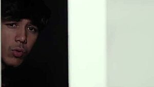 Busty brunette analia lipha gets spied on during anal blowjob