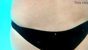 Husband watches wife fuck two guys at hotel pool 😍 karina and lucas.