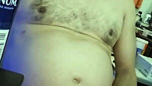 Ezsosa Update 34: Curvy Exhibitionist Flashes Fat Cock in Bedroom