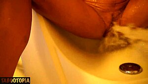 Milf Achieves Orgasm While Masturbating in Shower