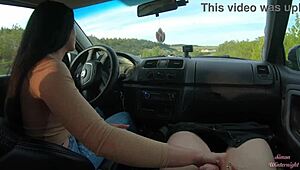 Hey, ever had a wild handjob on a public road?