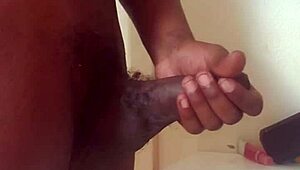bbc masturbation with monster cock leads to big cum