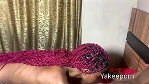 Neighbor's son fucks and sucks sexy ebony amateur in the neighborhood