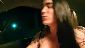 Fulfilled Trans Fetish in Truck Fucking