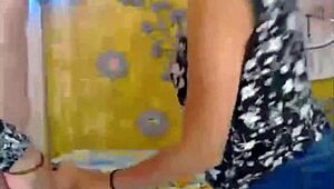 sexy girl gets freaky with bf on webcam. watch the doggystyle action 😈