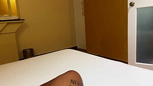 Stepmom Leyne Rodriguez shares bed with stepson for tight doggystyle sex