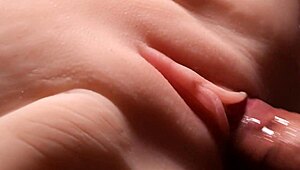 Fuck Her Smooth Wet Pussy with Double Penetration and Anal Toys Close-Up