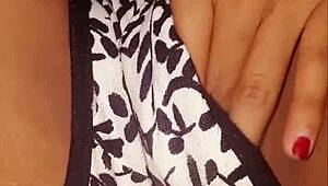 Exotic Latina Stepsister Masturbates Her Big Sexy Pussy During Massage!