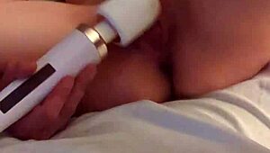 richelle rose masturbates with huge wand and cums multiple times in 4k close up