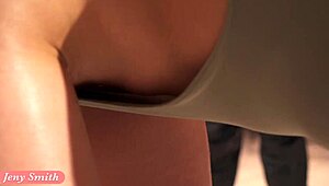 jeny smith pulls erotic prank in stretching class