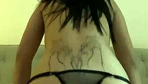 hey, watch this tattooed babe touch herself in bed?