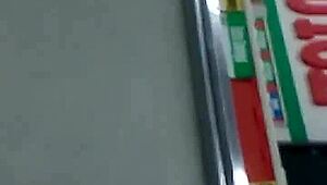 Hidden candid shots of teen's ass