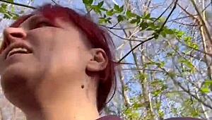 My kinky easter in forest