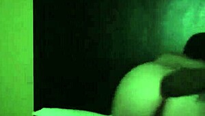 Phat white ass rides monster black cock hard!