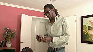 Curvy blonde mom gets pounded by black cock in doggystyle