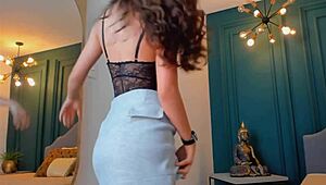 Frida Klein Dances Seductively In Hot Black Lingerie