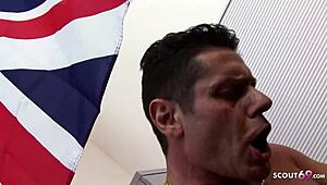 blonde secretary with monster tits gets rough fuck by boss in office