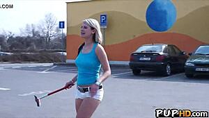 I picked up hot teen Tracy Anderson for public fucking