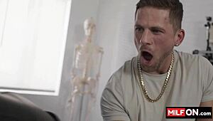 Blondes Jenna Starr and Melony Melons suck and fuck Roman Todd's huge dick