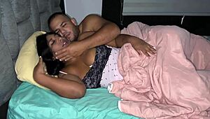 Stepbrother fucks stepsister by mistake, filling her pussy with cum