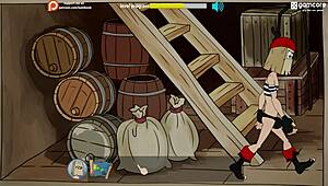 fuckerman sails the pirate ship with big tits 😍