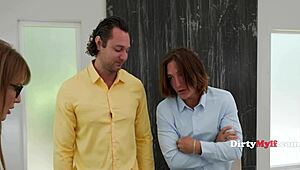 Karens Problem Shakes Up Office Dynamics with Hardcore Mmf Threesome. Mature Cougar Faces Blackmail and Raw Action.