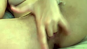 Cute Blonde Masturbates in Stepdad's Cabin!