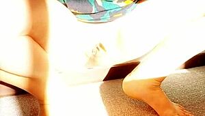 maturemons sexy blonde mature flashes delicious gaping meat box in close-up