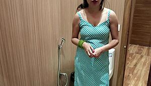 Indian bhabhi's steamy shower sex caught on hidden cam video