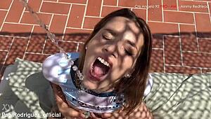 my friend's stepsister says, 'put two cocks in my pussy.'