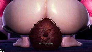 alice under the witch, face sitting with cumshot and farting?