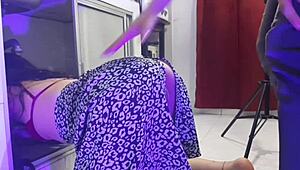 She got trapped and fucked hard in the pantry!