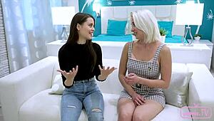 Incredible trio with kissing and doggystyle bent over 😏