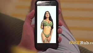 Yo, check British busty Desi Yasminator sucking and riding hard with those huge tits