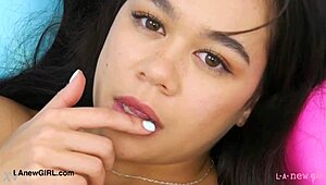 stunning latina beauty shows her sexy body