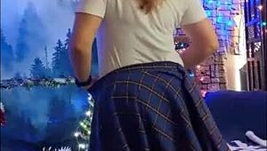 hotwife steffi dances with her big pussy lips exposed