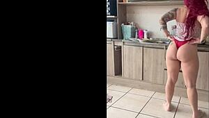 Camila Gaucha Rips Clothes for Intense Teasing and Masturbation in Exhibitionist Show