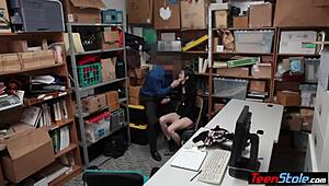 Pale Teen Punished by Officer!