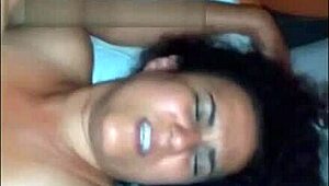 Karina sneaks out for wild sex with two guys while husband stays home. Latina housewife craves action!