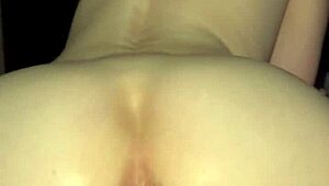 Amateur Milf Rides In Reverse Cowgirl For A Creampie!