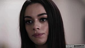 Brunette dives into taboo with creepy stepcousin