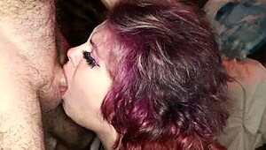 Lunar's first blowbang and she drains the whole squad