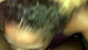 Lightskin Ebony Cheating Slut Step-Sister With A Nice Ass Sucking My Cock And Getting Creampied Outside Before Her Boyfriend Picks Her Up For Their Date