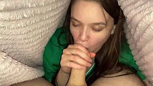 Stepdaughter Sneaks Under Blanket for Stepfather Surprise